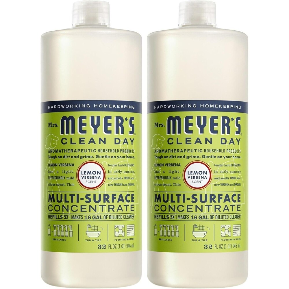 2-Pack Mrs. Meyer's Clean Day Multi-Surface Concentrate Lemon Verbena 32oz